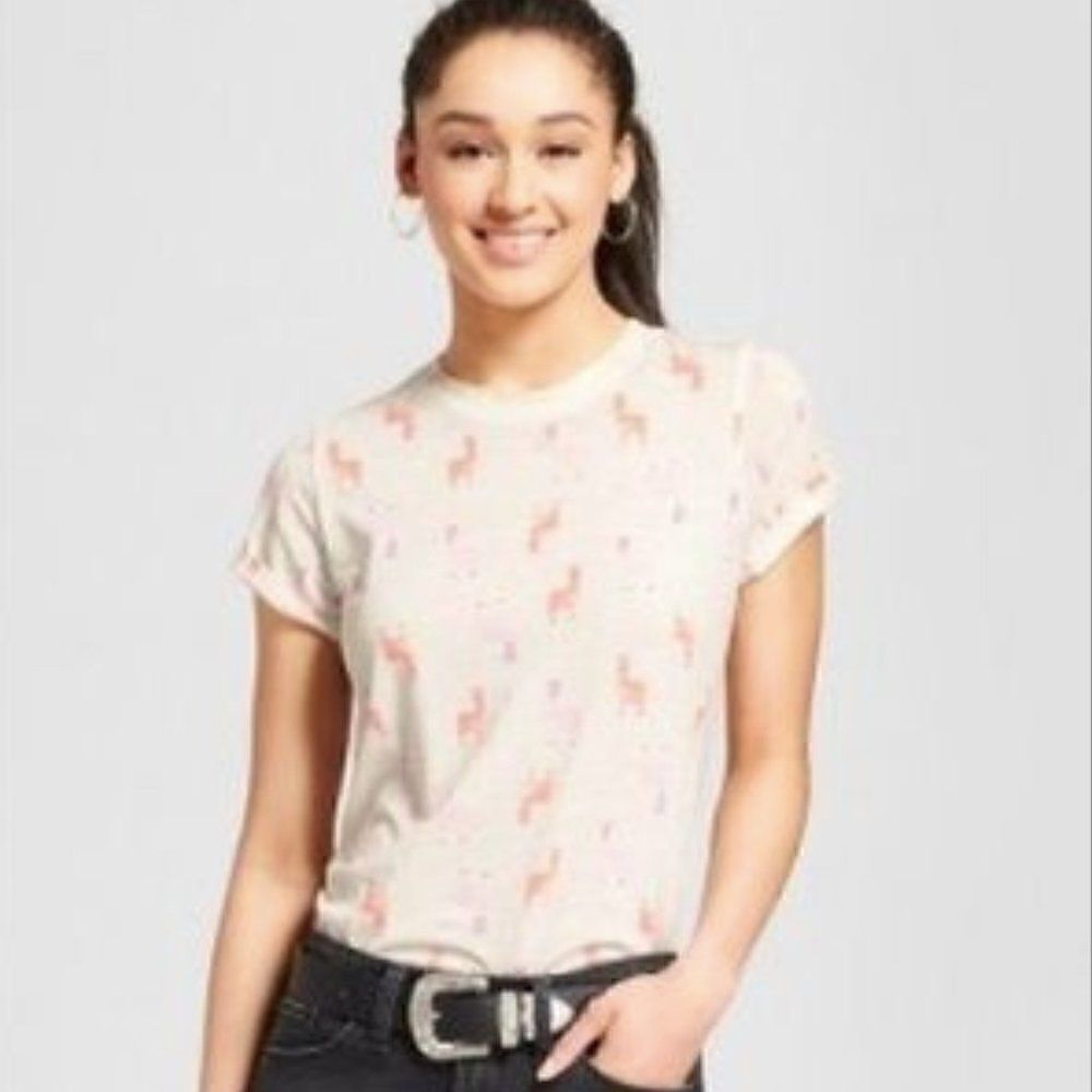 ZOE + LIV Llama Alpaca T Shirt Large